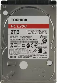 Жесткий диск TOSHIBA 2.5 HDD L200 2TB 5.4K SATA3