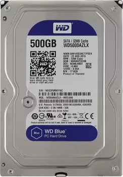 Жесткий диск Western Digital Blue 3.5 AZLX 500GB 7.2K SATA3