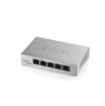 Zyxel Smart коммутатор GS1200-5, 5xGE, настольный, бесшумный, с поддержкой VLAN, IGMP, QoS и Link Aggregation