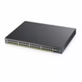 Zyxel XGS2210-52HP, 48 port Gigabit L2 managed PoE+ switch, 375 Watt, 4x 10G