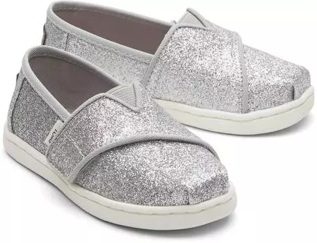 Детские эспадрильи TOMS, серебряный