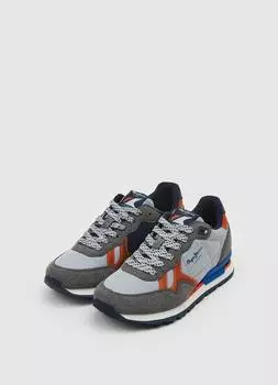 Детские кроссовки Pepe Jeans London (BRITT BOY DIVIDED s_PBS30533), серые