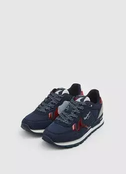 Детские кроссовки Pepe Jeans London (BRITT BOY DIVIDED s_PBS30533), синие