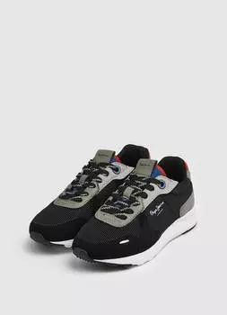 Детские кроссовки Pepe Jeans London (YORK BASIC BOY AW22 s_PBS30536), черные