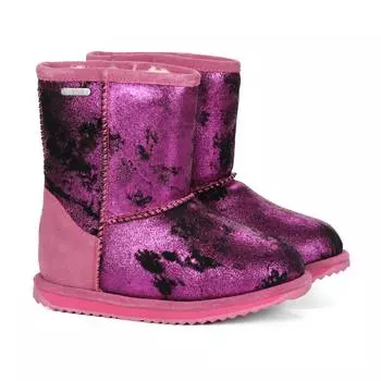 Детские полусапоги из овчины (угги) EMU Australia, фуксия
