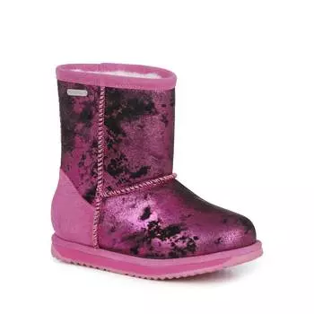 Детские полусапоги из овчины (угги) EMU Australia, фуксия