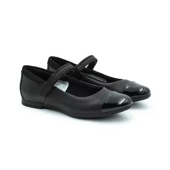 Детские туфли на ремешке Clarks(Scala Gem K 26149553), черные