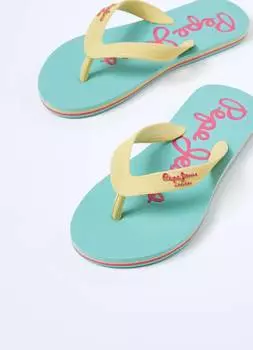 Детские вьетнамки Pepe Jeans London, голубые