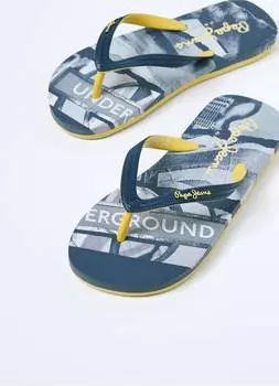 Детские вьетнамки Pepe Jeans London, синие