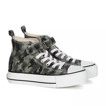 Детские высокие кеды British Knights, зеленые