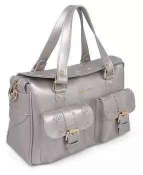 Женская сумка хэнд Laura Ashley, серебряная