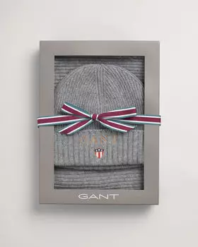 Комплект мужские шапка/шарф Gant, серые