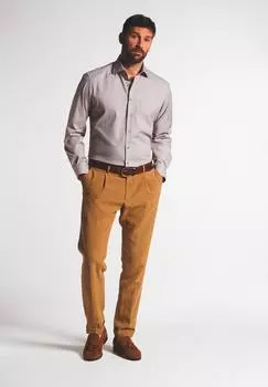 Мужская рубашка ETERNA, бежевая