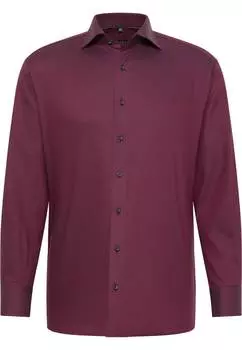 Мужская рубашка ETERNA, бордовая