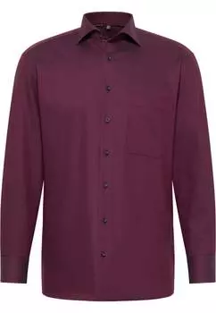 Мужская рубашка ETERNA, бордовая