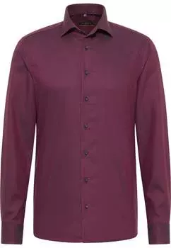 Мужская рубашка ETERNA, бордовая