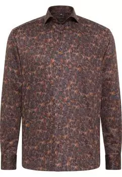 Мужская рубашка ETERNA, коричневая