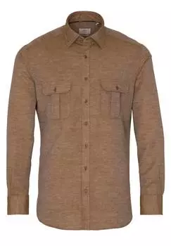Мужская рубашка ETERNA, коричневая