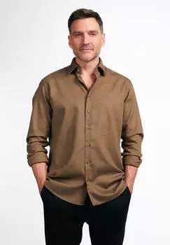 Мужская рубашка ETERNA, коричневая