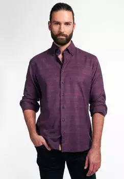 Мужская рубашка ETERNA, темно-красная