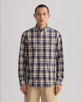 Мужская рубашка Gant, коричневая