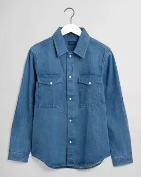 Мужская рубашка Gant, синяя