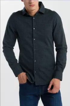 Мужская рубашка Gant, зеленая