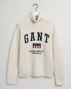 Мужская водолазка Gant, белая