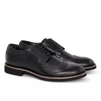 Мужские дерби брогированные Bugatti, черные