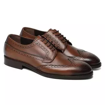 Мужские дерби брогированные Bugatti, коричневые