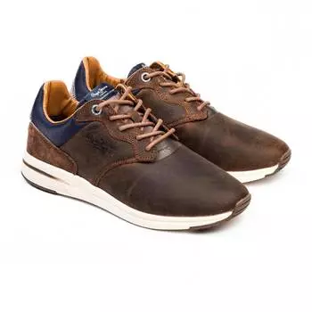 Мужские кроссовки Pepe Jeans London(JAYKER LEATHER PMS30577), коричневые