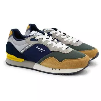 Мужские кроссовки Pepe Jeans London (LONDON ONE SERIE M PMS30822), коричневые