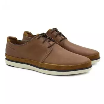 Мужские полуботинки Clarks (Bratton Lace 26159644), коричневые