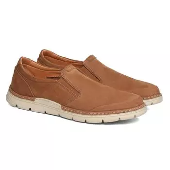 Мужские слипоны Clarks, коньячные
