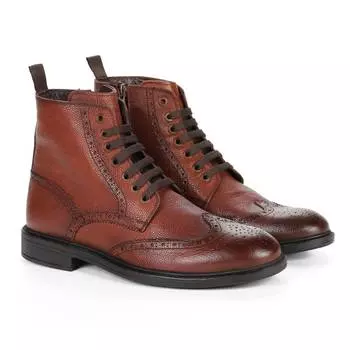 Мужские высокие ботинки Clarks, коньячные