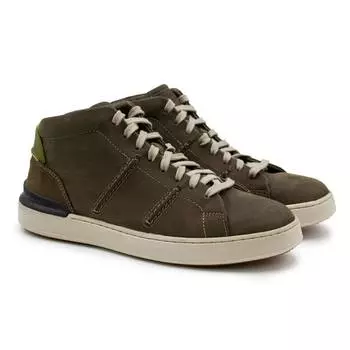 Мужские высокие кеды Clarks (CourtLite Hi 26161506), оливковые