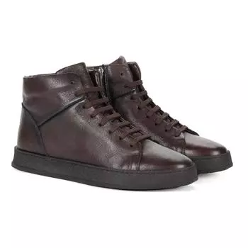 Мужские высокие кеды Clarks, коричневые
