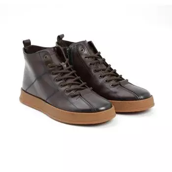 Мужские высокие кеды Clarks, коричневые