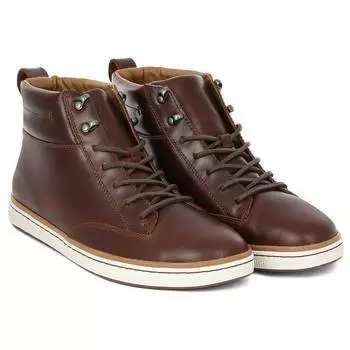 Мужские высокие кеды Clarks(Norsen Mid 26127827), коричневые