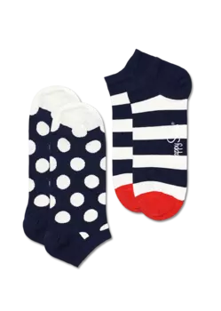 Носки Happy socks 2-Pack Big Dot Stripe Low Sock BDS02
