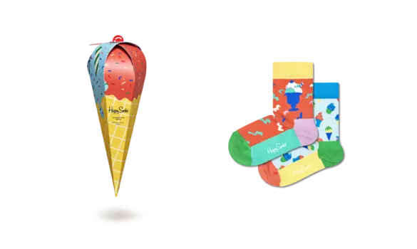 Носки Happy socks 2-Pack Ice Cream Socks Gift Set XKICE02