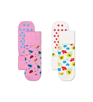Носки Happy socks 2-Pack Kids Ladybug Anti Slip KLAB19