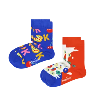 Носки Happy socks 2-pack Kids Okay Cereals Socks KOKC02