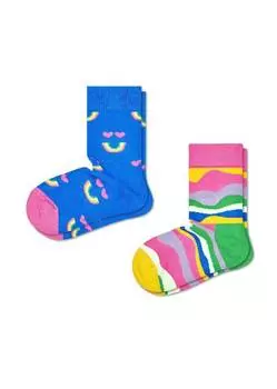 Носки Happy socks 2-pack Kids Rainbow Smile Sock KRBS02 6300