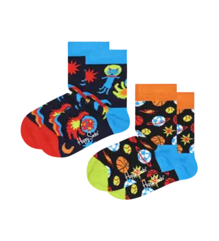 Носки Happy socks 2-pack Kids Spacetime Socks KSPT02