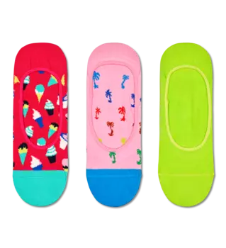 Носки Happy socks 3-Pack Ice Cream Liner Sock ICR18