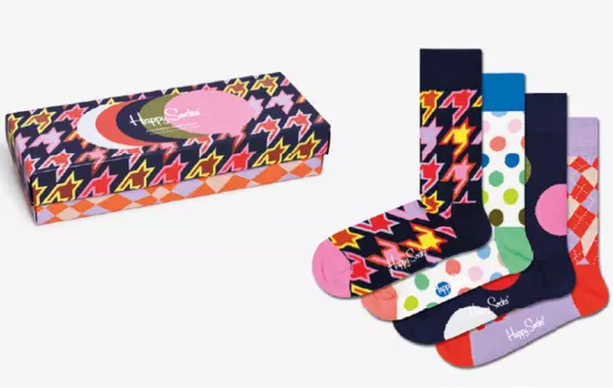 Носки Happy socks 4-Pack Dot Socks Gift Set XDOT09