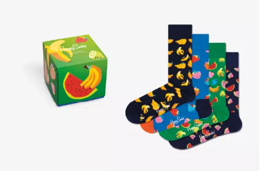 Носки Happy socks 4-Pack Fruit Socks Gift Set XFRU09