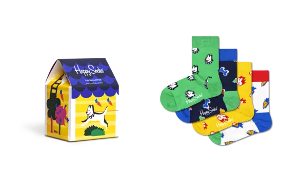 Носки Happy socks 4-Pack Pets Socks Gift Set XKPET09