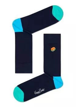 Носки Happy socks Embroidery Burger Sock BEHA01 6500